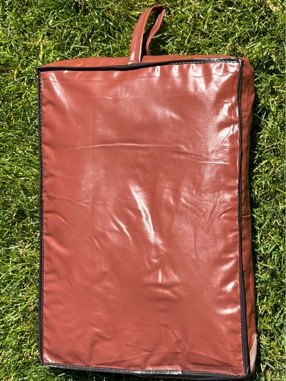 Vintage Troy Leisure Wool Blanket 55x51 With Tassles and original Carrying Bag
